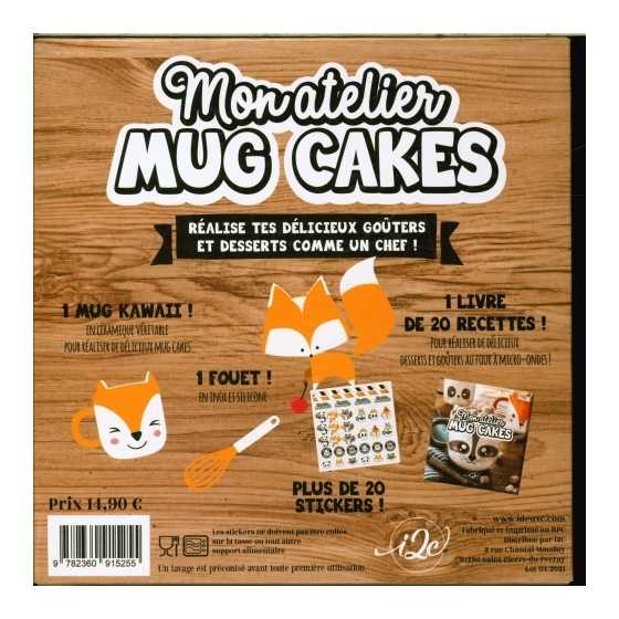 Mon atelier Mug Cake + stickers - Renard